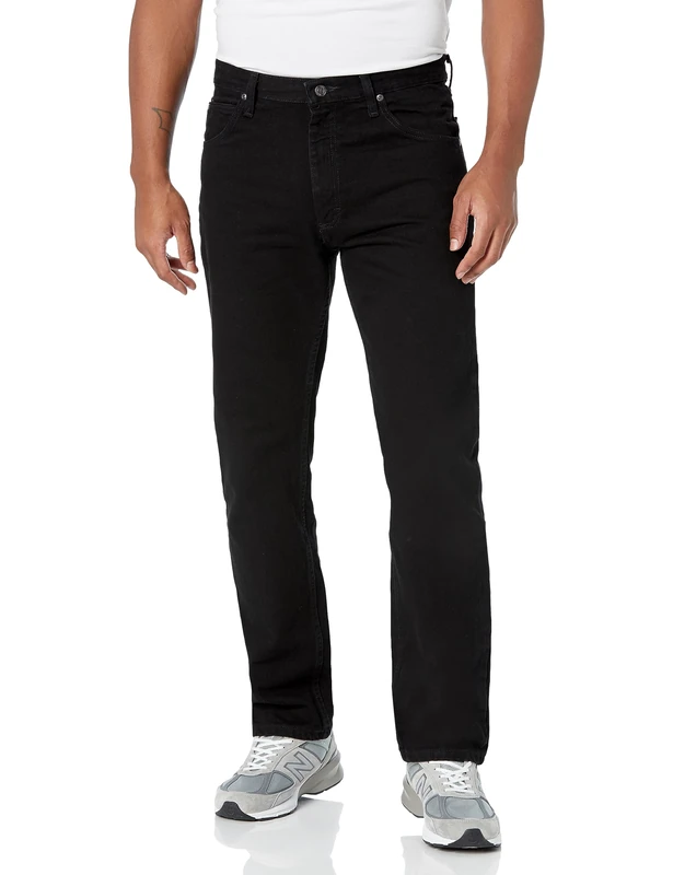 Wrangler Authentics Men's Classic 5-Pocket Regular Fit Cotton Jean, Black, 40W x 36L