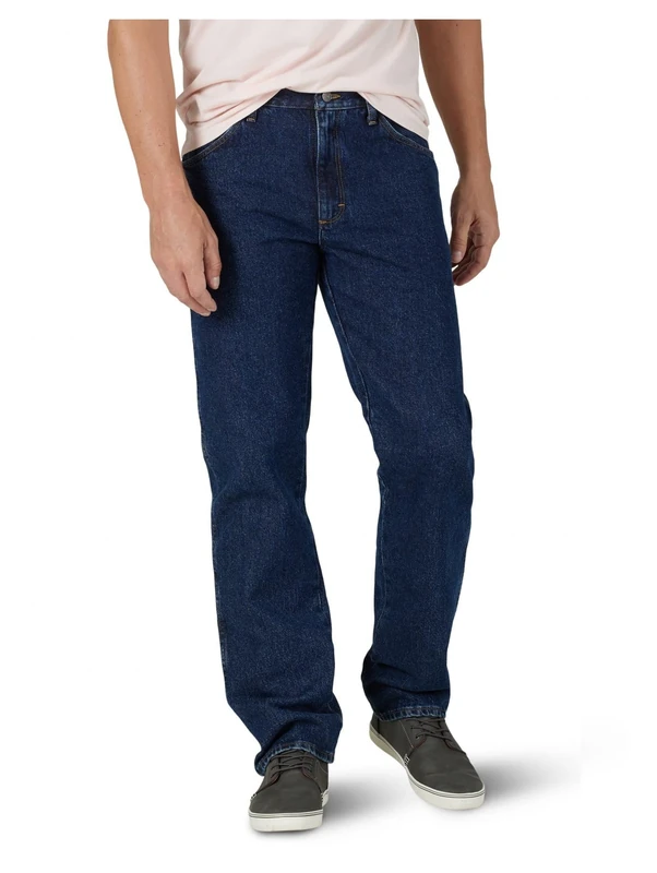 Wrangler Authentics Men's Authentics Classic Regular-fit Jean, Dark Rinse, 28W / 32L
