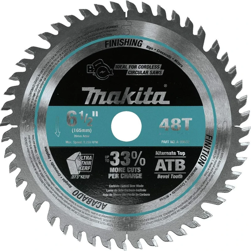 Makita B-56764 Specialized Saw Blade for Plunge Saws 165x20x48T