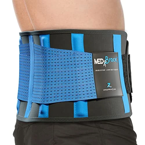 MEDiBrace II Lower Back Support Brace Medical Grade for Sports Exercise Injury Prevention & Pain Relief from Sciatica, Slipped Disc, Hernia, Spinal Stenosis | Lumbar Waist Belt
