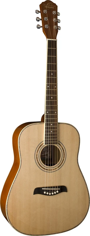 Oscar Schmidt OG1LH-A-U Natural Lefty 3/4 Size Dreadnought Guitar. Left Hand - Image 1