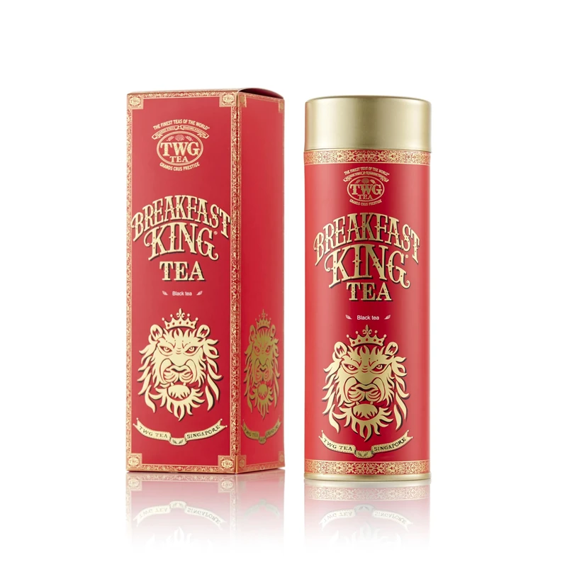 TWG Tea | Breakfast King Tea | Loose Leaf BlackTea | Ginseng | Haute Couture Tin, 130g | Gift Set