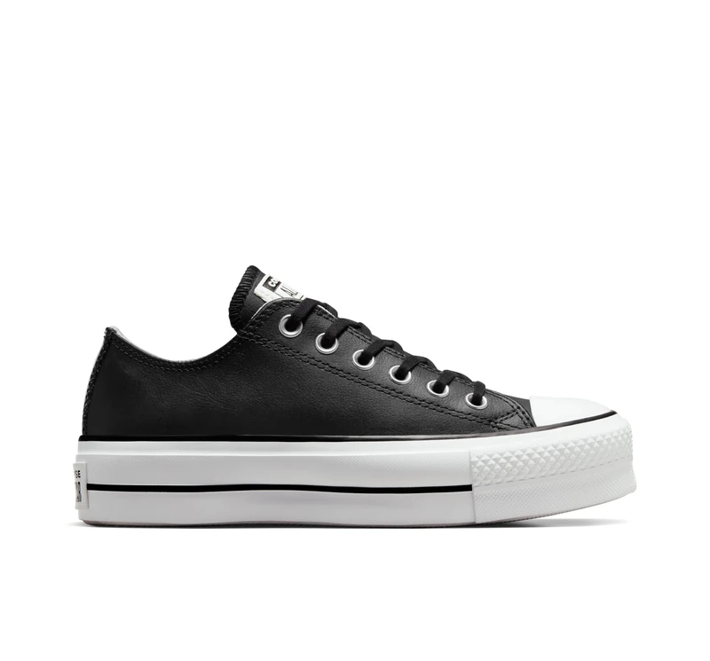 Converse Chuck Taylor All Star Lift Clean, Women’s Low-Top Sneakers, Black (Black/Black/White 001), 8.5 UK (42 EU)