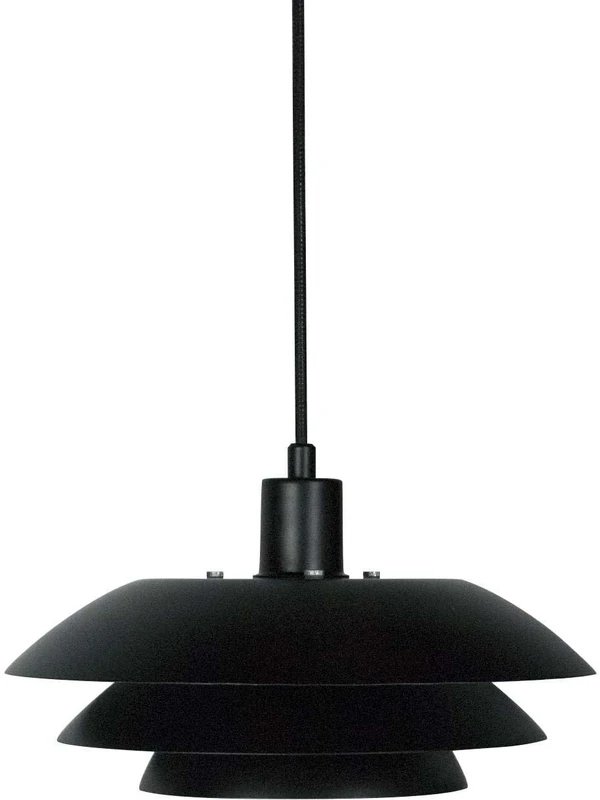 Dyberg Larsen DL31 Hanging Pendant Light, 31 cm Diameter, Matt Black, 60 W