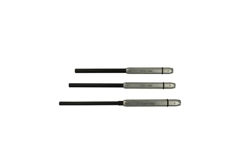 KS Tools 156.0640 156.0640 Set of 3 Axle Punches with R-Ball System in a Vanadium Case - Chrome Finish