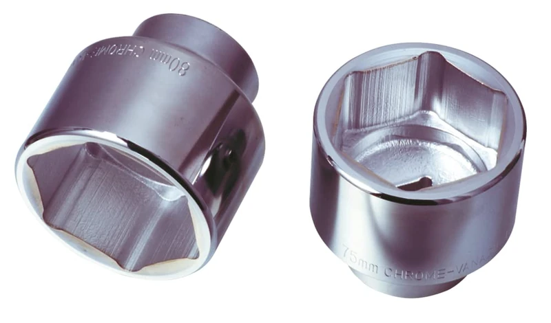 KS Tools 911.1693 Socket 911.1693 Hex Socket 1 Inch 115 mm Short Version Chrome Vanadium Satin Finish