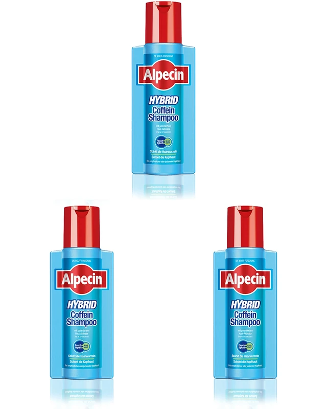 Hybrid Alpecin Caffeine Shampoo 250 ml (Pack of 3)