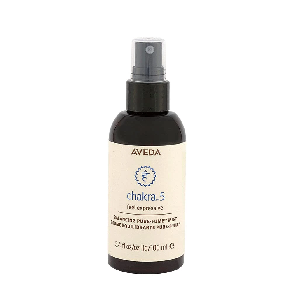 Aveda Chakra 5 Balancing Pure-Fume Body Mist: Throat | Room & Body Spray | Balances Throat Chakra | With Certified Organic Grapefruit, Rosemary, Ylang Ylang, 100ml