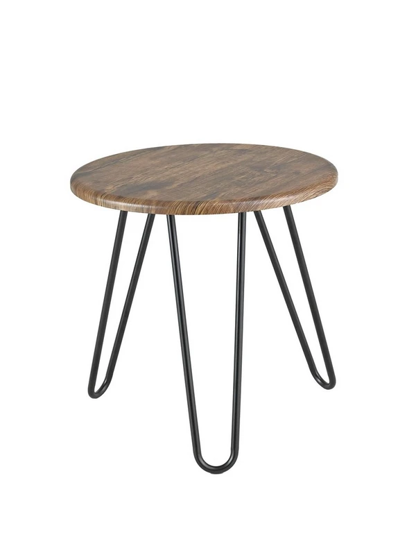Aspect Brockton Round Side Table, Wood, Vintage 1, 45 x 45 x 45 cm