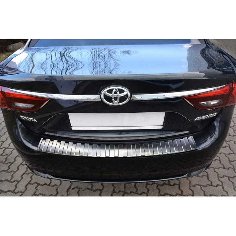 AutoStyle 2/45136 Rear Sill Protection Stainless Steel Ribs 'VW Transporter T5 2003-2015 (All Black, Black - Image 1