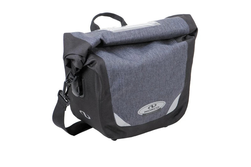 Norco Unisex – Adults Glenford Handlebar Bag, Tweed Grey, 29x21x15cm