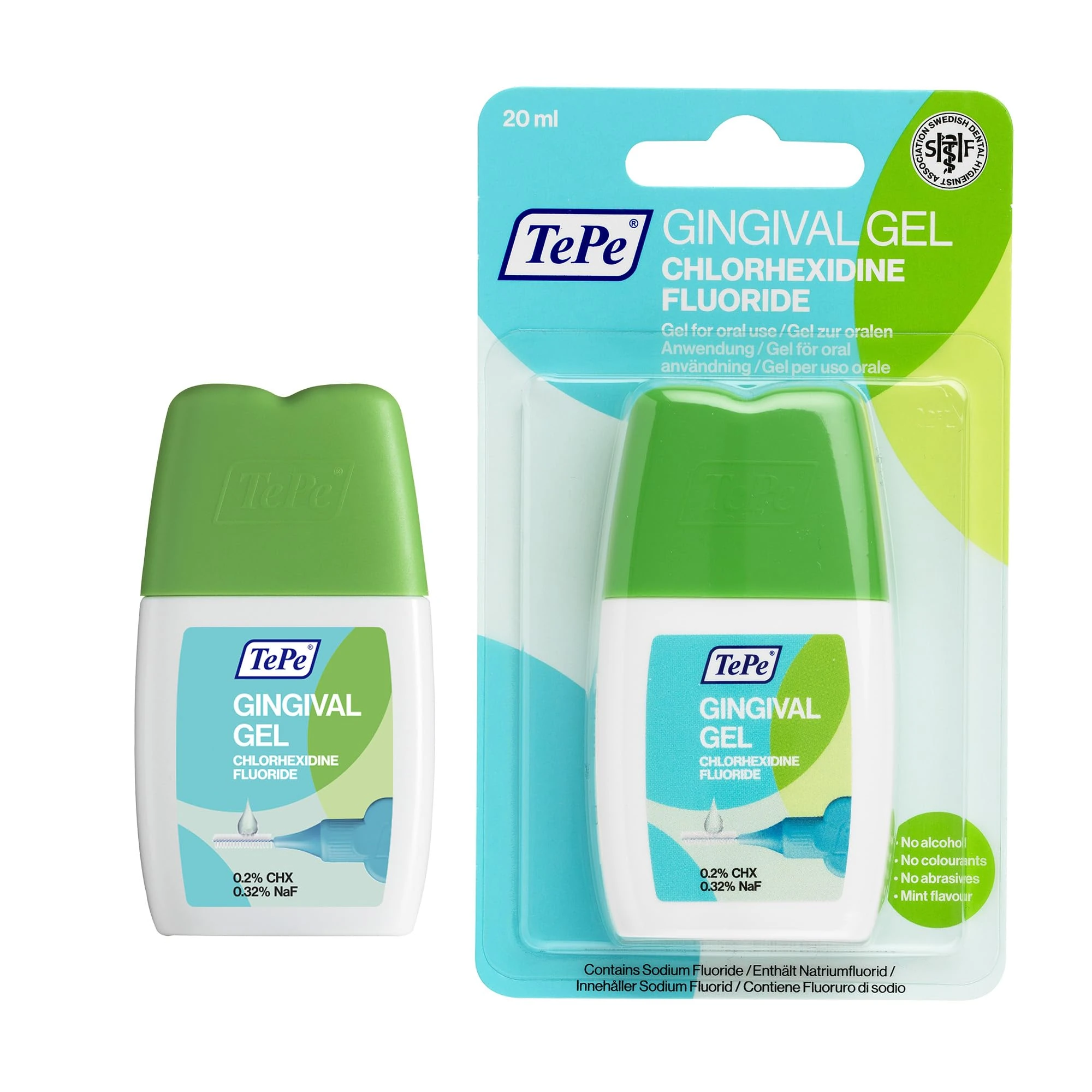 TePe Gingival Gel, Mint Flavour, Effective Against Plaque, with Fluoride to Strengthen The Enamel and Prevent Cavities