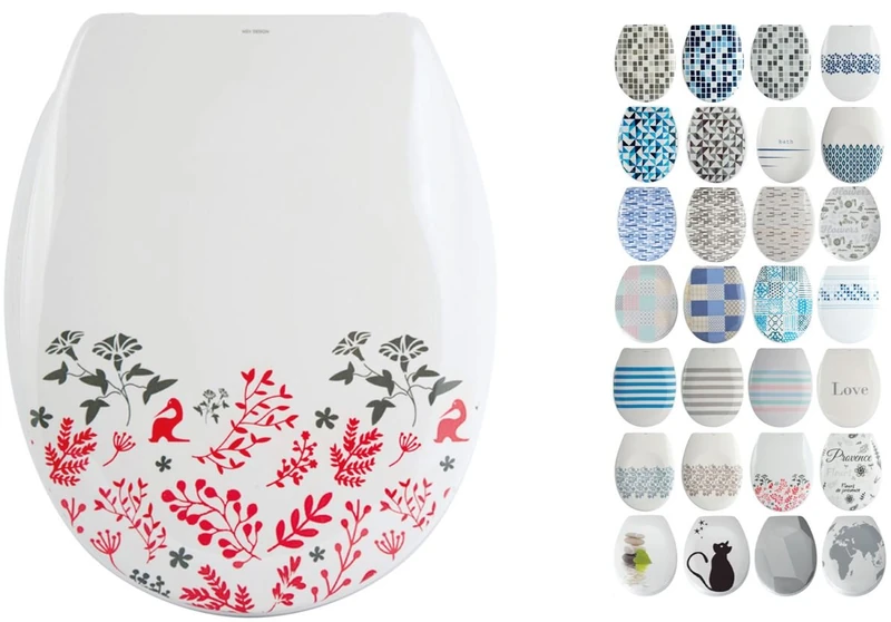 MSV WC Toilet Seat, Multicolour, 45.5 x 37 x 5 cm, Pack of 30