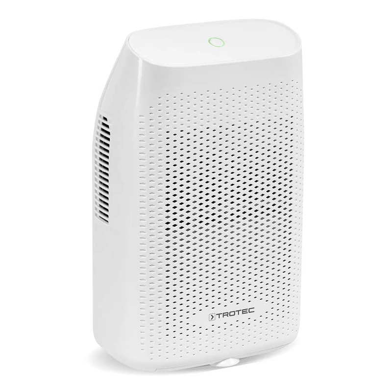 TROTEC Dehumidifier TTP 10 E Water Container 2 L Wardrobe Living Room Storage Room Shoe Cabinet Moist Small Room Dry Home Office