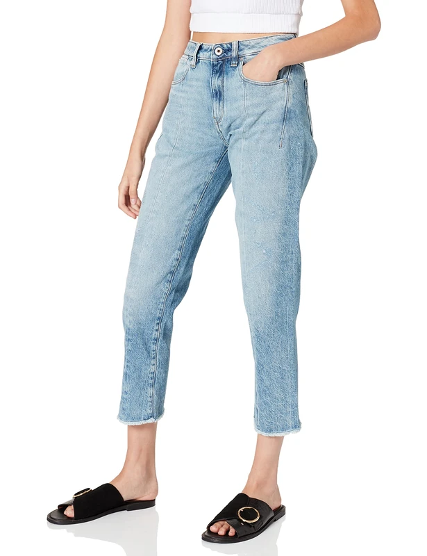 G-Star Women's Lanc 3D Straight Jeans, Blue (Lt aged restored 86 D09361-9436-8970), 26W / 32L - Image 1