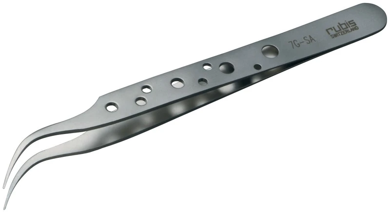 Neolab 1 1048 with Non Slip Grip Type 7G – SA 115 MM LONG CURVED TWEEZERS FINE