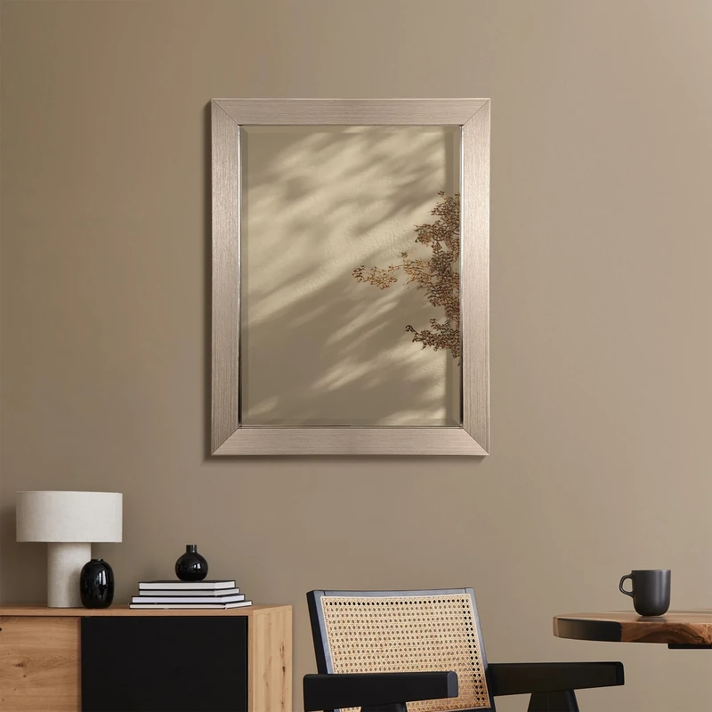 Head West 26 x 32 cm Grey Wall Mirror 8882