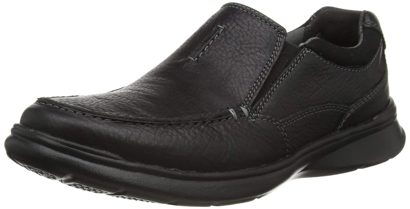 Clarks Men's Cotrell Free Loafer - Black Oily Leather - 6.5 UK