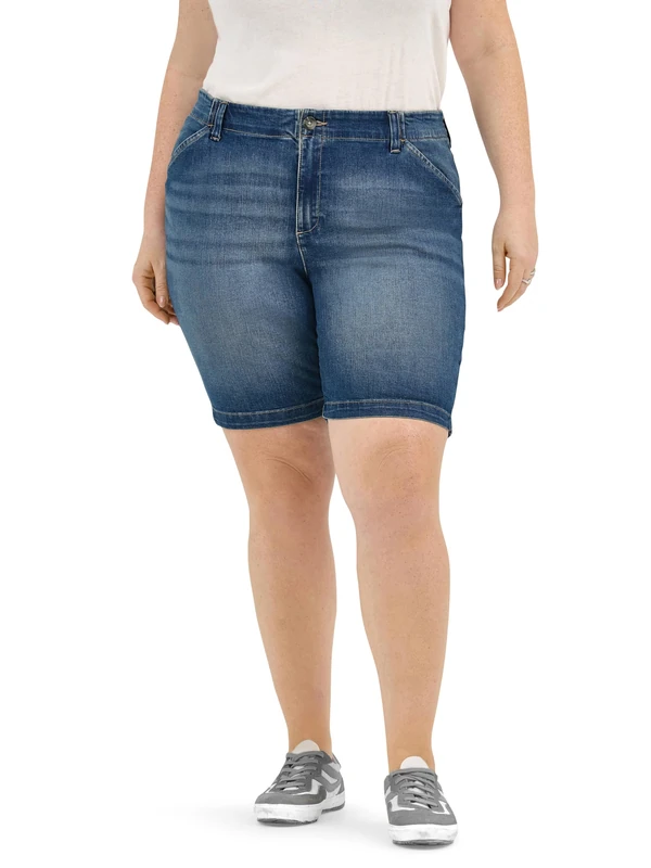 Lee Women's Legendary 7" Chino Walkshort Denim Shorts, Expedition, 2
