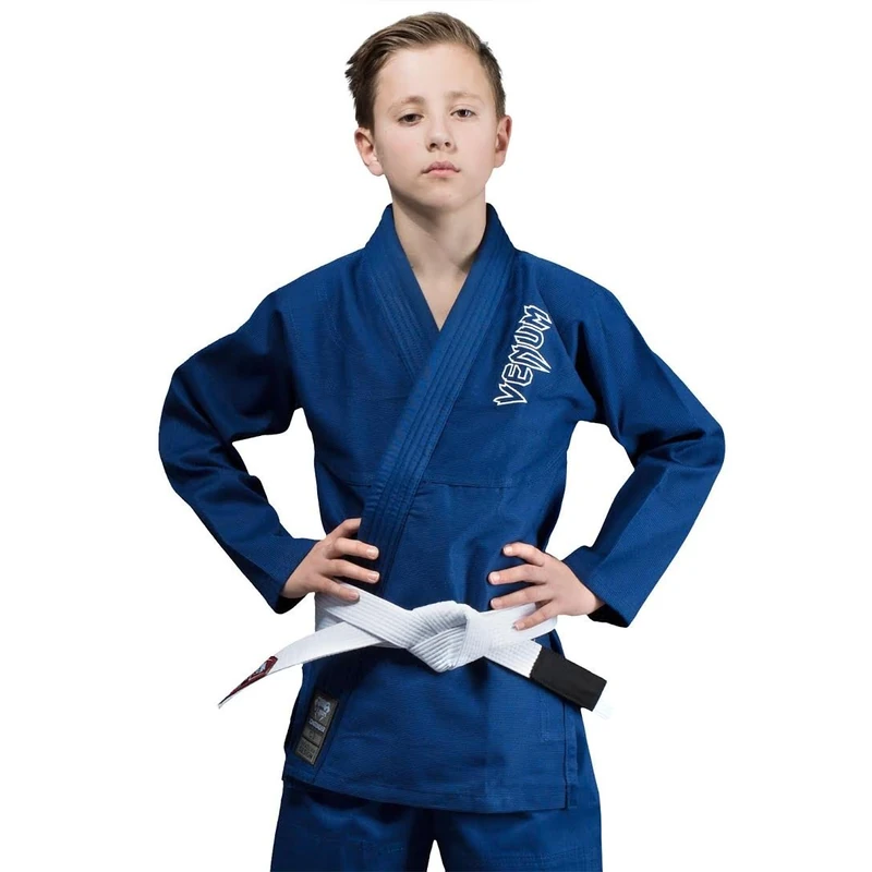 Venum, Contender Kids BJJ Gi (Free white belt included), Unisex Kids, C1, Blue