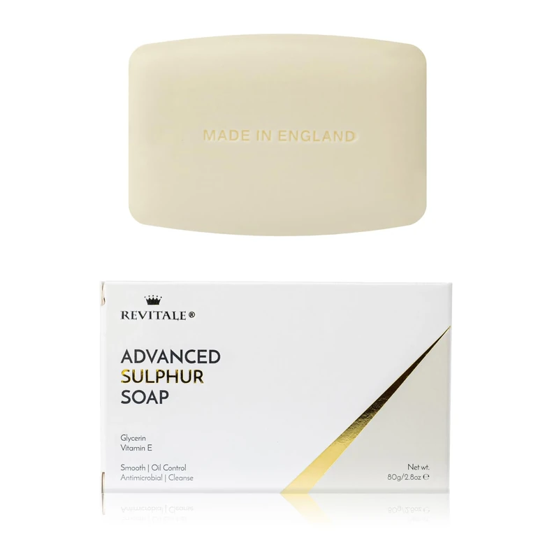 Revitale Advanced Sulphur Soap – Cleansing Bar for Blemish-Prone, Rough and Uneven Skin