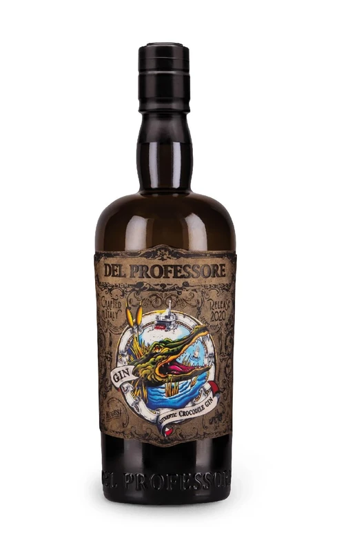 Del Professore Gin Authentic Crocodile Old Tom 70CL, 45.0% - Premium Italian Craft Gin - Image 1