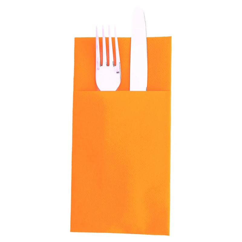 Napkins "Kangaroo" 55 Gsm 40X40 Cm Tangerine Airlaid - 720 Units