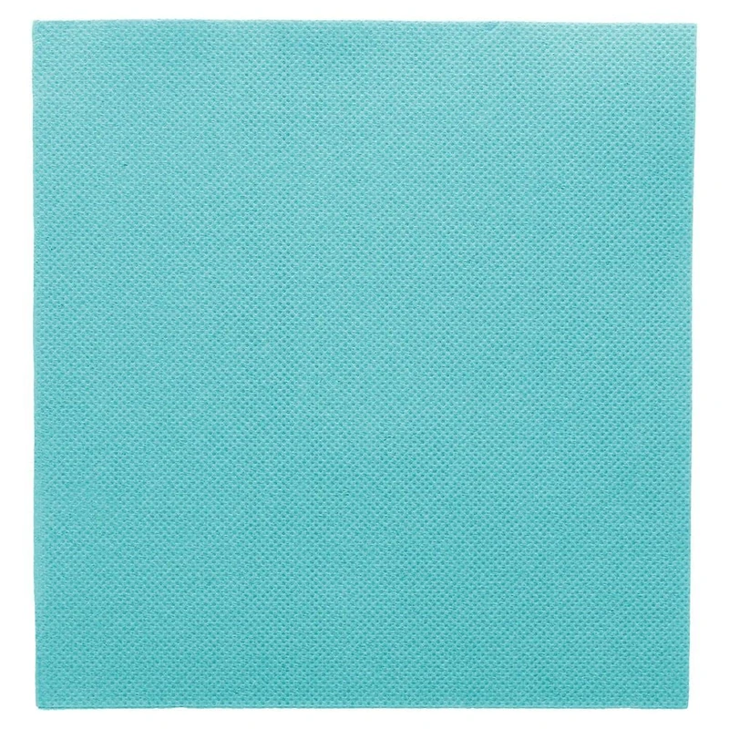 "Double Point" Napkins Ecolabel 18 Gsm 33X33 Cm Turquoise Blue Tissue - 1200 Units