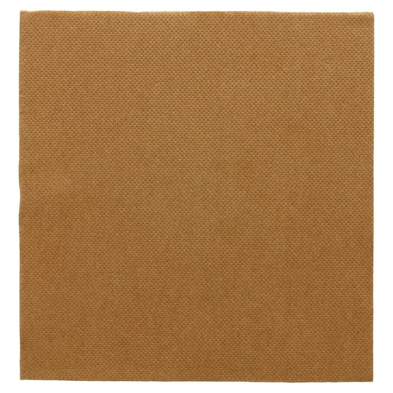 "Double Point" Napkins Ecolabel 18 Gsm 33X33 Cm Havana Tissue - 1200 Units