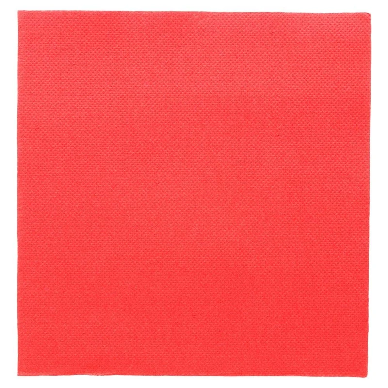"Double Point" Napkins Ecolabel 18 Gsm 33X33 Cm Red Tissue - 1200 Units