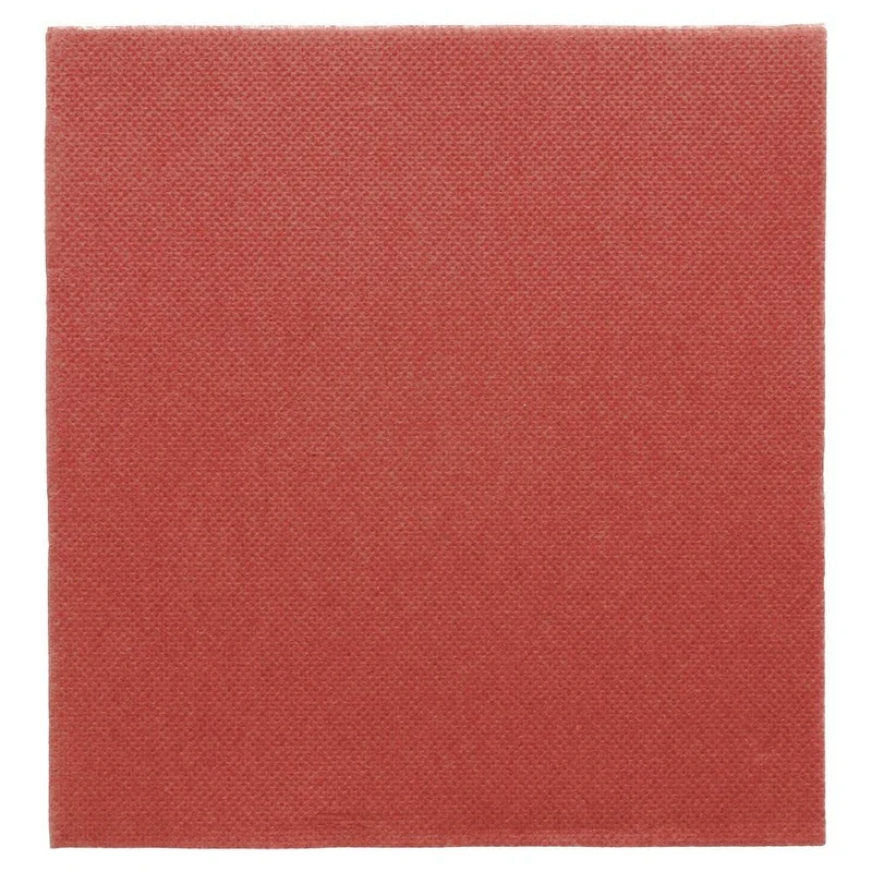 "Double Point" Napkins Ecolabel 18 Gsm 33X33 Cm Burgundy Tissue - 1200 Units