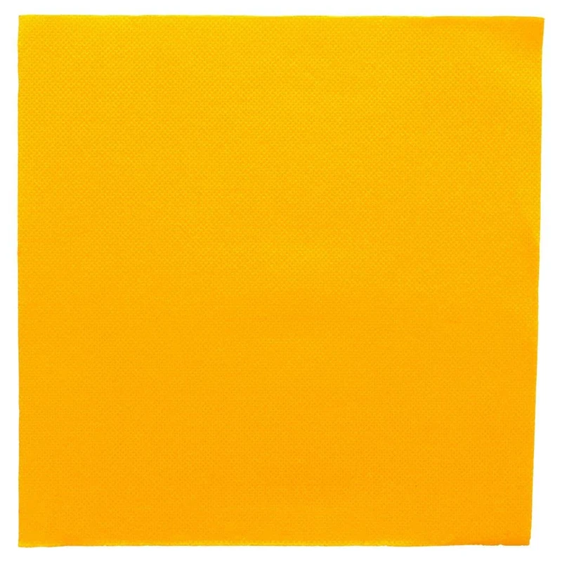 "Double Point" Napkins Ecolabel 18 Gsm 39X39 Cm Sun Yellow Tissue - 1200 Units