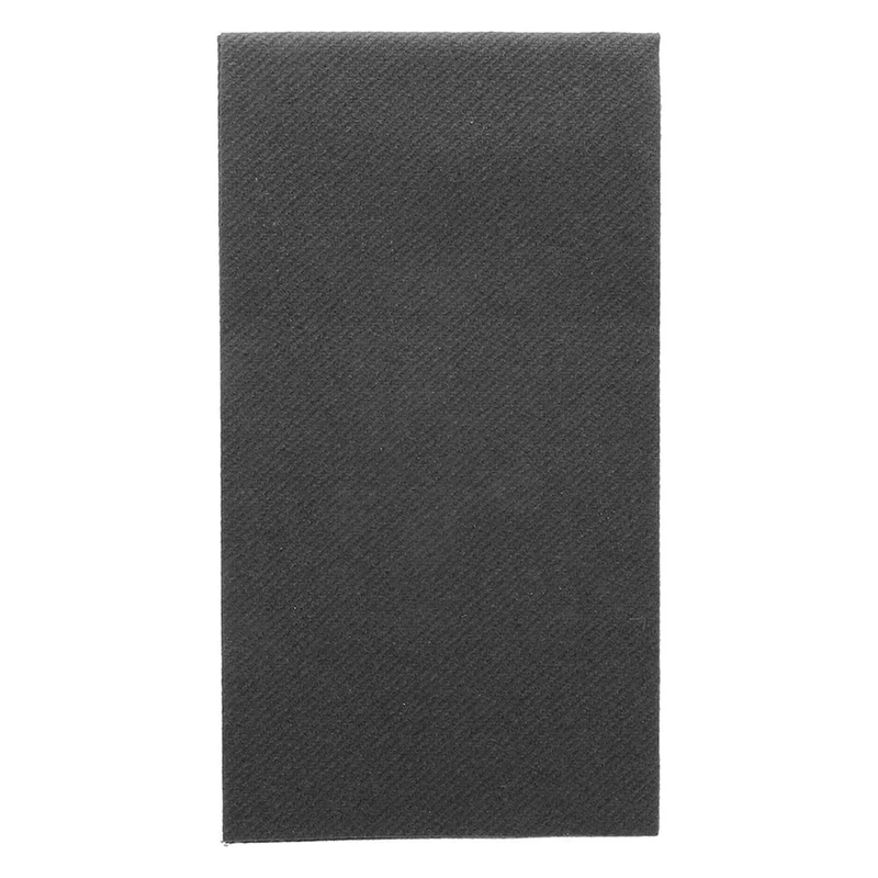 Napkins 1/8 Folded 55 Gsm 40X40 Cm Black Airlaid - 750 Units