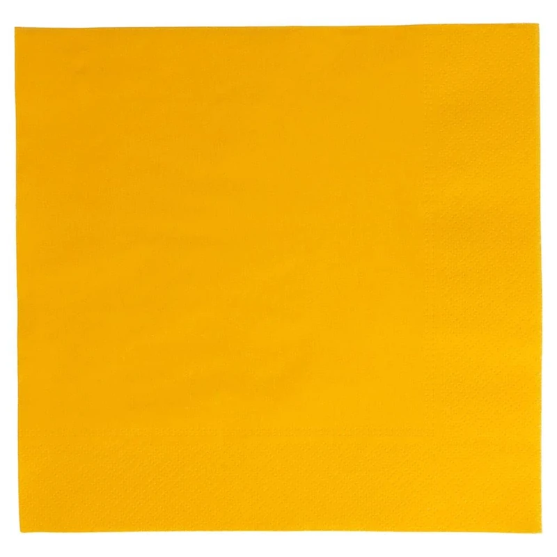 Napkins Ecolabel 2 Ply 18 Gsm 39X39 Cm Sun Yellow Tissue - 1600 Units