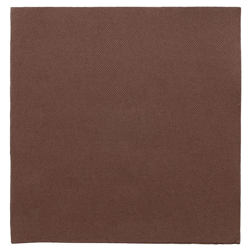 "Double Point" Napkins Ecolabel 18 Gsm 39X39 Cm Chocolate Tissue - 1200 Units