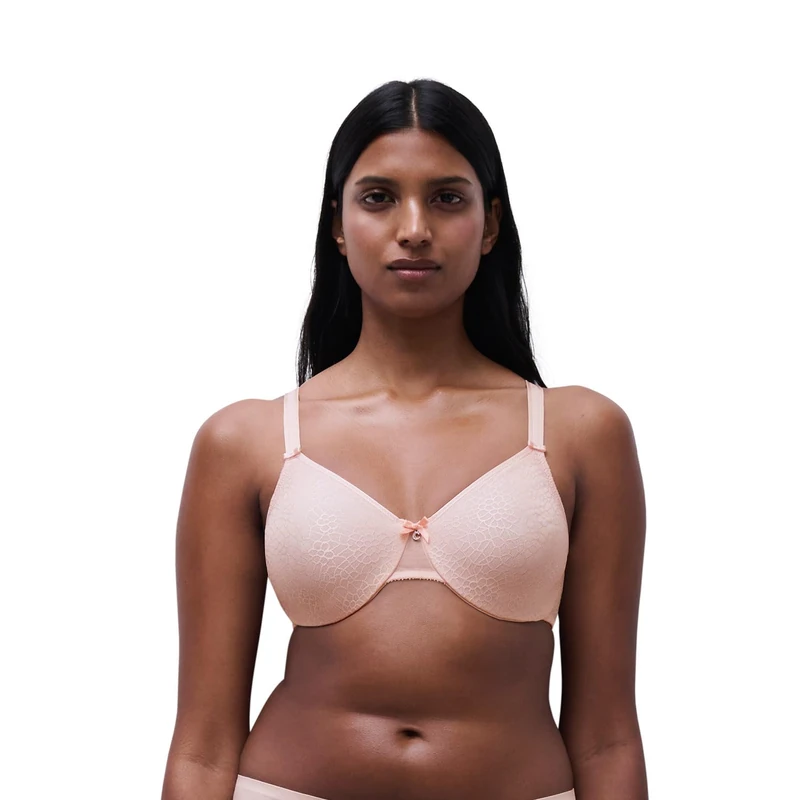 Chantelle Women's, C MAGNIFIQUE, Covering Molded Bra, Women's invisible lingerie, Blushing Pink, 40F