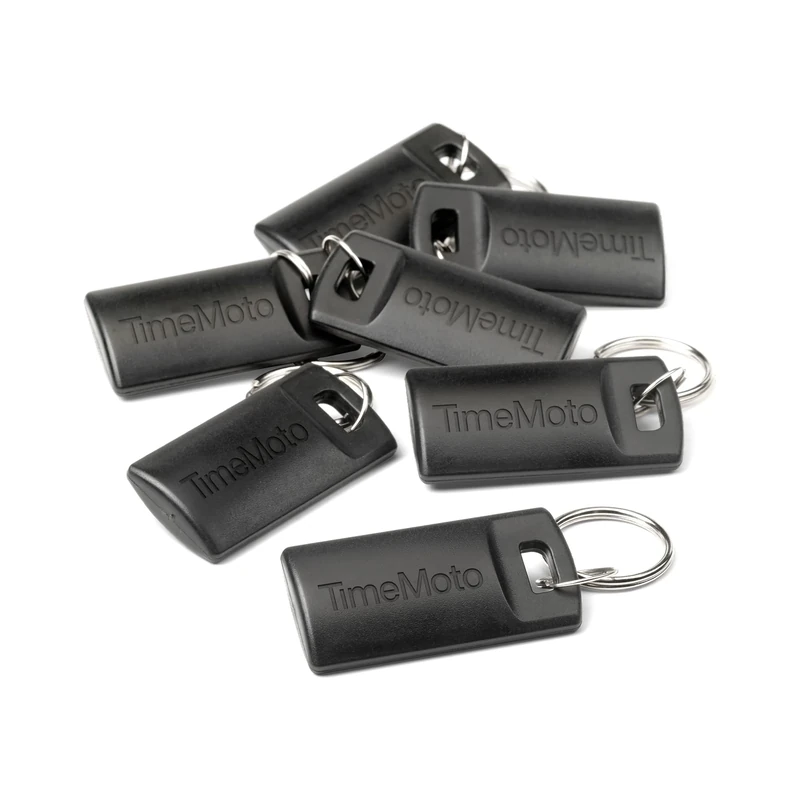 TimeMoto RF—110 RFID Key Fobs, Set of 25, Compatible with TimeMoto Employee Time Clocks, Compact, Lightweight, 125 kHz Frequency, 7cm Detection Distance