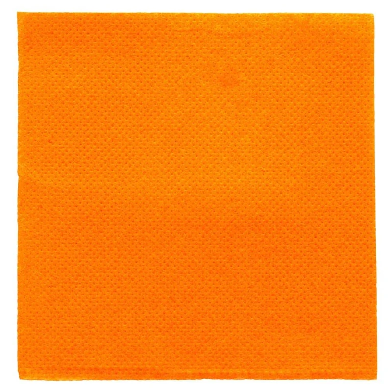 "Double Point" Napkins Ecolabel 18 Gsm 20X20 Cm Clementine Tissue - 2400 Units
