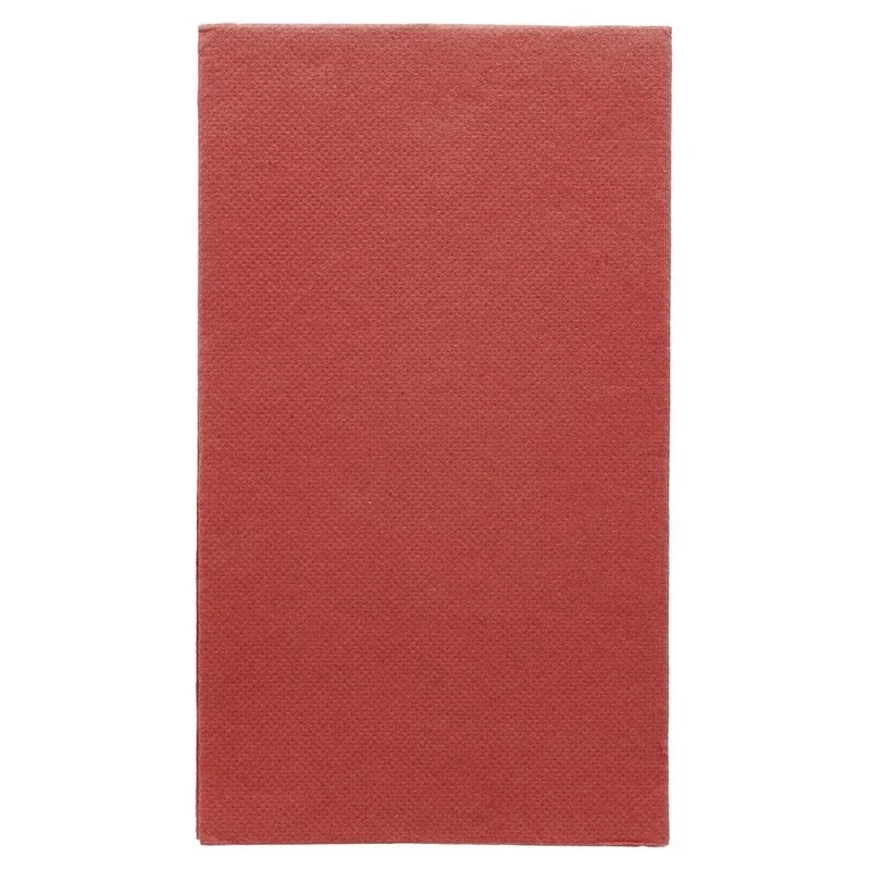 "Double Point" Napkins Ecolabel Folded 1/6 18 Gsm 33X40 Cm Burgundy Tissue - 2000 Units