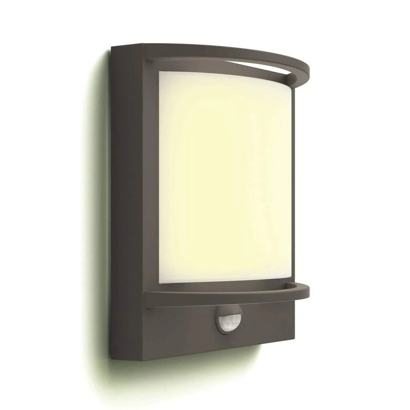 Signify LED Wall Motion Sensor for Outdoor Lighting, Aluminium, Built-in, Anthracite