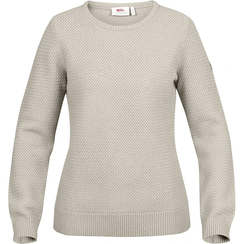 Fjallraven Women's Övik Structure Sweater Sweatshirt, Grey, L