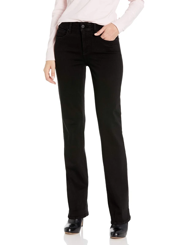 NYDJ Women's Marilyn Straight Leg Jean in Sure Stretch Denim, Black, XXX-Small