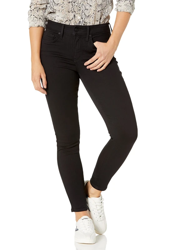 NYDJ Women's Petite Size Ami Skinny Legging Jean in Sure Stretch Denim, Black, 12