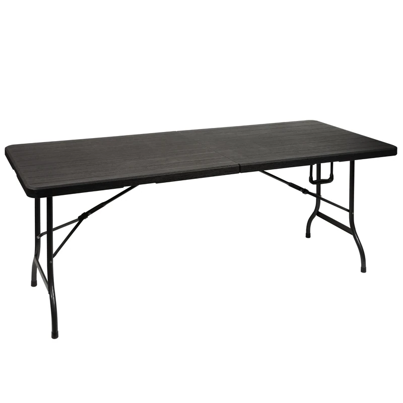 Perel Velleman Folding Table, Black, 93 x 76.5 x 10 cm, FP180W