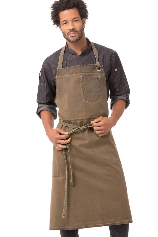 Chef Works Unisex's ABCAQ004GBN0 Work Utility Apron, Golden Brown, One Size