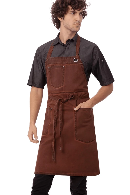 Chef Works Unisex's ABAQ054RUS0 Work Utility Apron Rust One Size