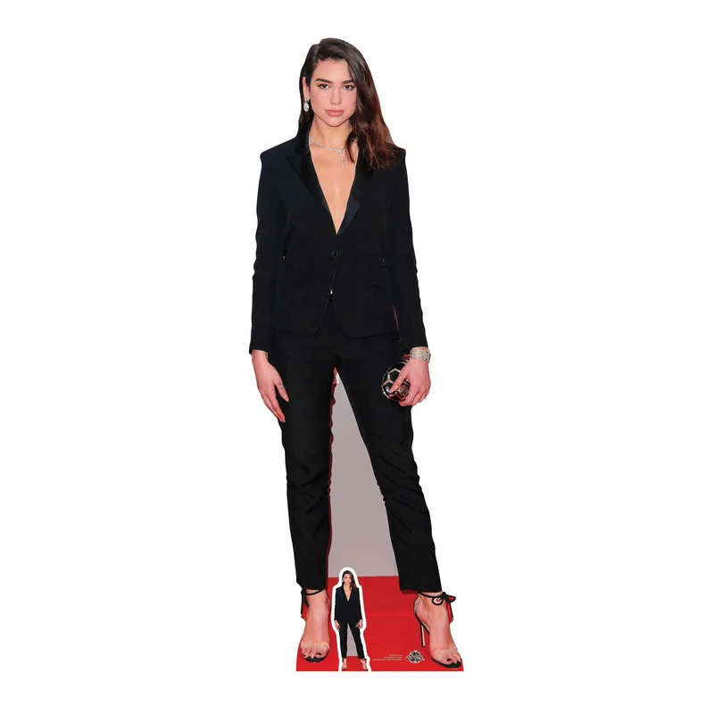 Star Cutouts Ltd CS716 Lifesize cardboard cut Out with Free Mini Cut Out of Dua Lipa, Cardboard, Multi-Colour, 175 x 59 x 175 cm