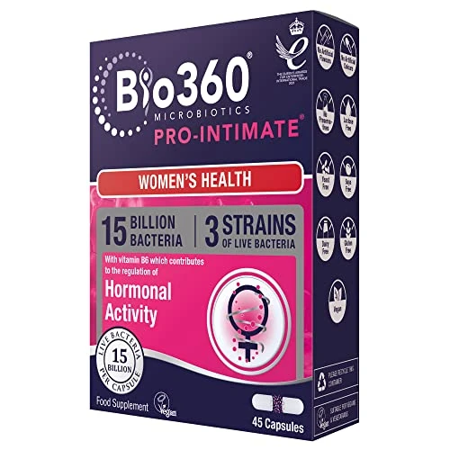 Natures Aid Bio360 Pro-Intimate (15 Billion Bacteria), from Natures Aid, Women's Health, 45 Capsules