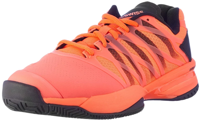 K-Swiss Performance KS TFW ULTRASHOT, Men’s Tennis Shoes, Orange (Neon Blaze/Black 22), 7.5 (41.5 EU)