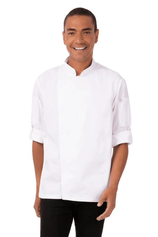 Chef Works Men's BCLZ008WHTXL Chef's Jacket, White, X-Large